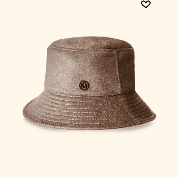 Maison Michel Wool Cashmere Medium Bucket Hat - Picture 1 of 7
